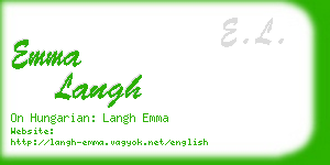 emma langh business card